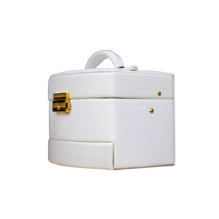 Bridal White Floral Jewelry Box