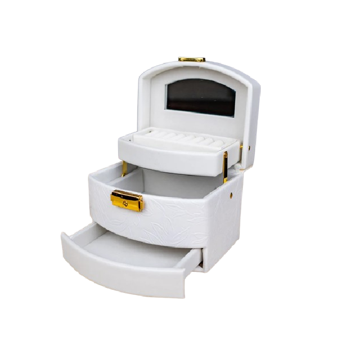 Bridal White Floral Jewelry Box