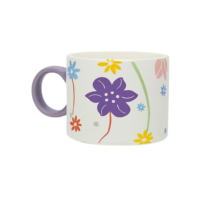 Colorful Flower Pattern Mug