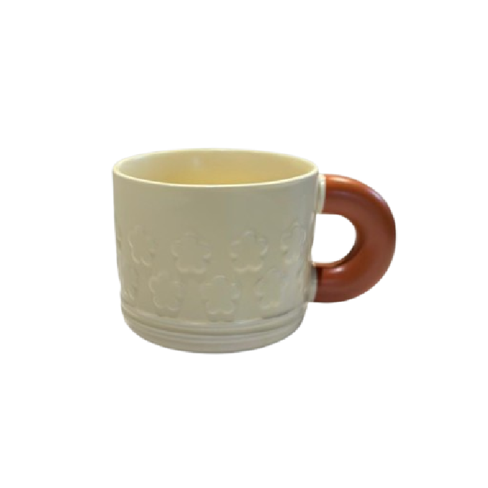 CAPIJIONG Macaron Ceramic Mug – Beige