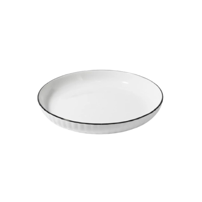 White Ceramic Serving Plate