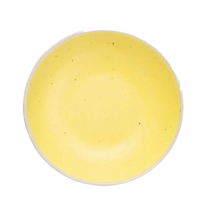 طبق بورسلين عميق منقط