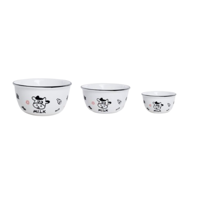 وعاء بورسلين برسمة البقرة