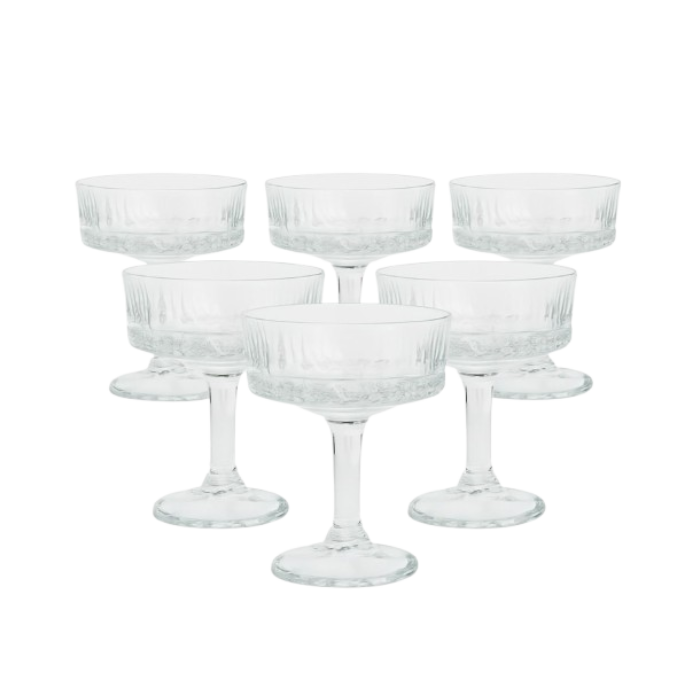 كاسات الآيس كريم الكريستال 6 قطع