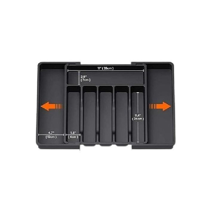 Silver Expandable Drawer Organizer