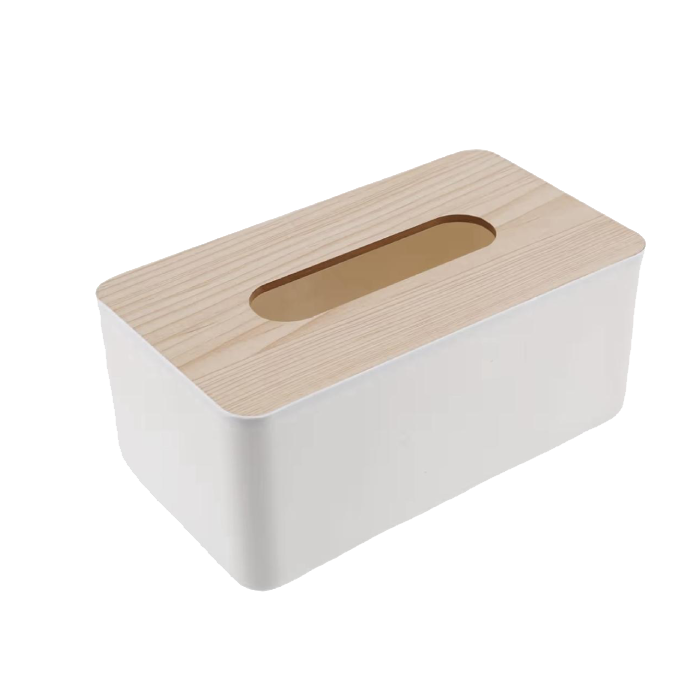 علبة مناديل أنيقة بغطاء 