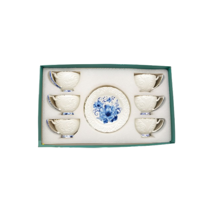 12-Piece Coffee Cup Set (6 Cups + 6 Saucers)