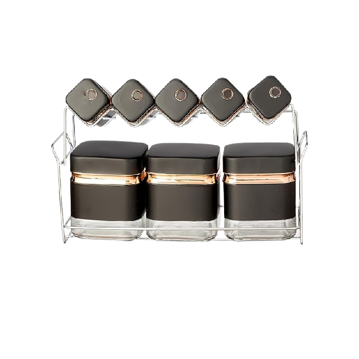 8-Piece Porcelain Spice Set with Stand