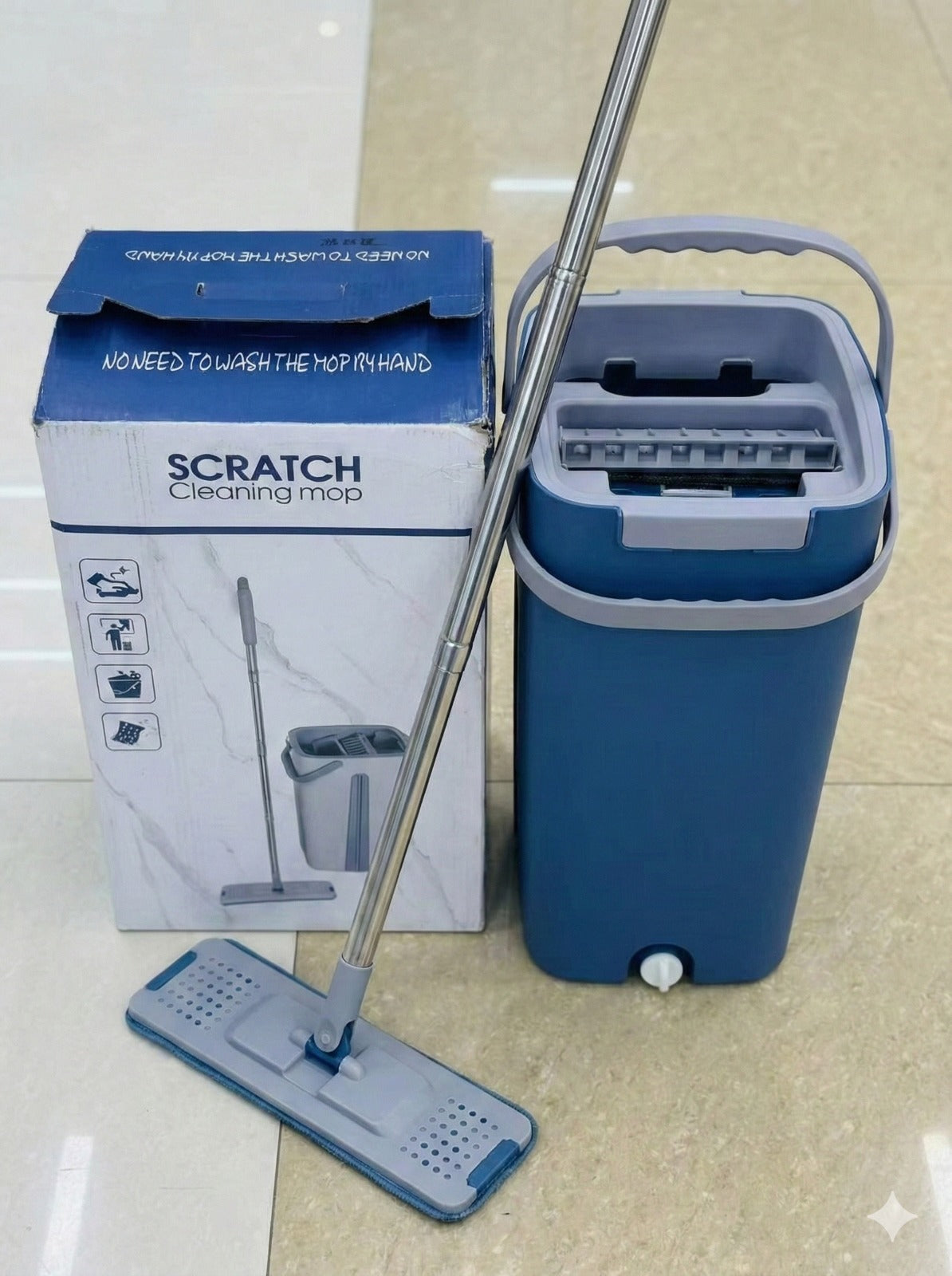 Flat Squeeze Mop with Bucket