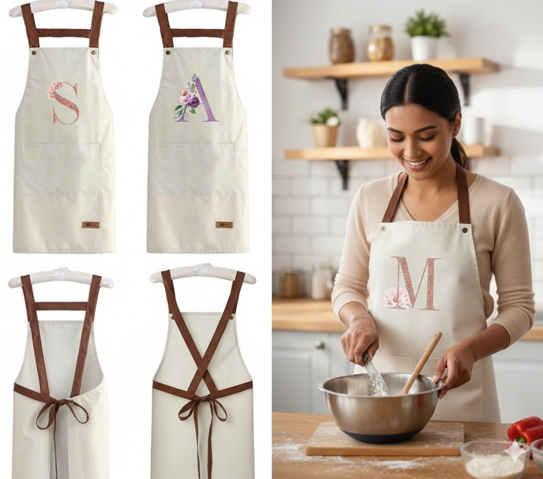 Personalized Initial Kitchen Apron