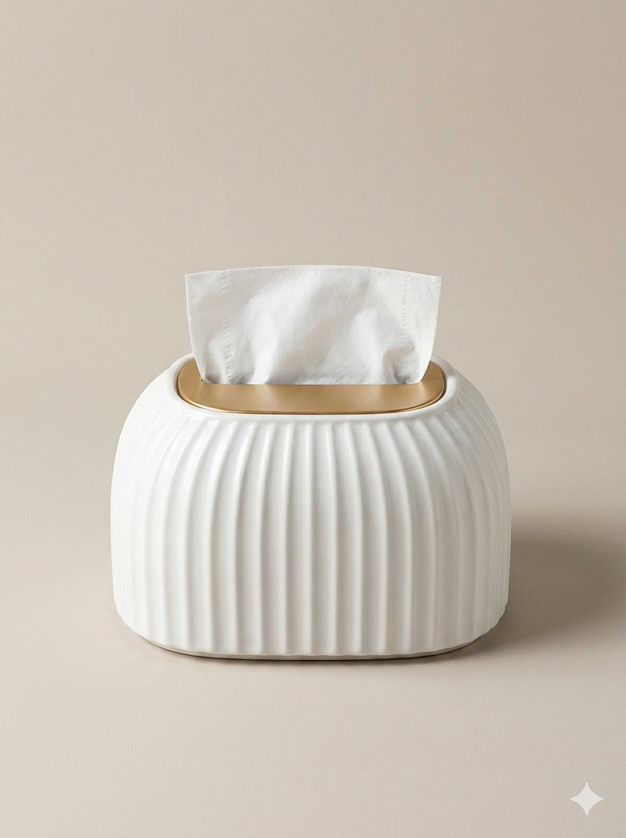 Minimalist Ceramic Tissue Box Cover