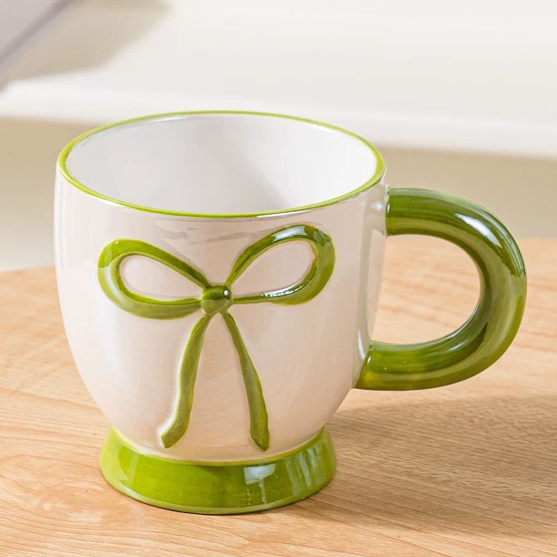 Bow Accent Ceramic Mug