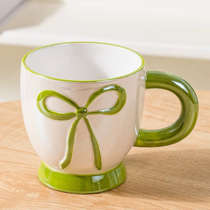 Bow Accent Ceramic Mug