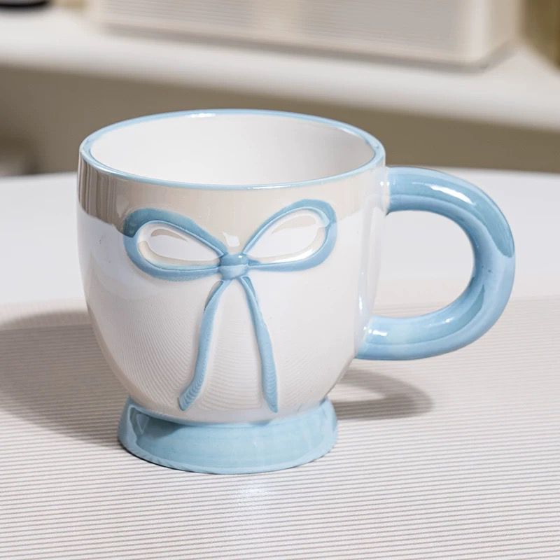 Bow Accent Ceramic Mug