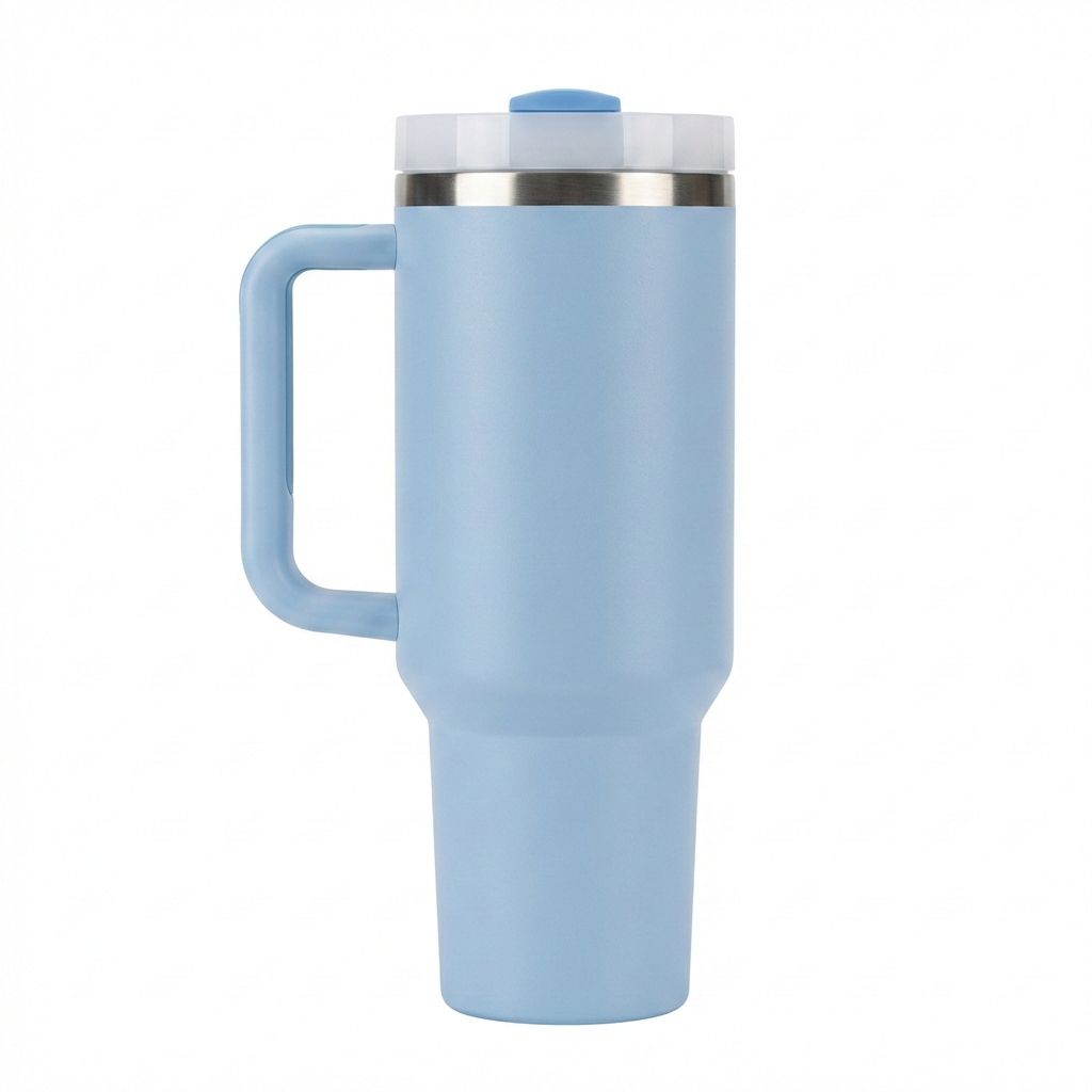 Insulated Travel Mug with Handle