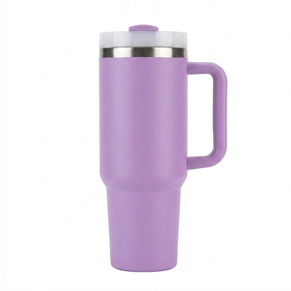 Insulated Travel Mug with Handle