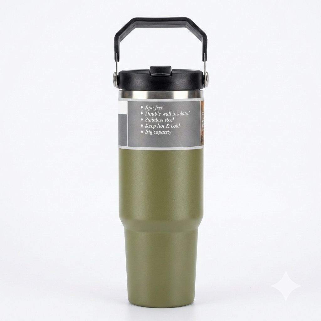 Large Vacuum Insulated Travel Mug – 900ML