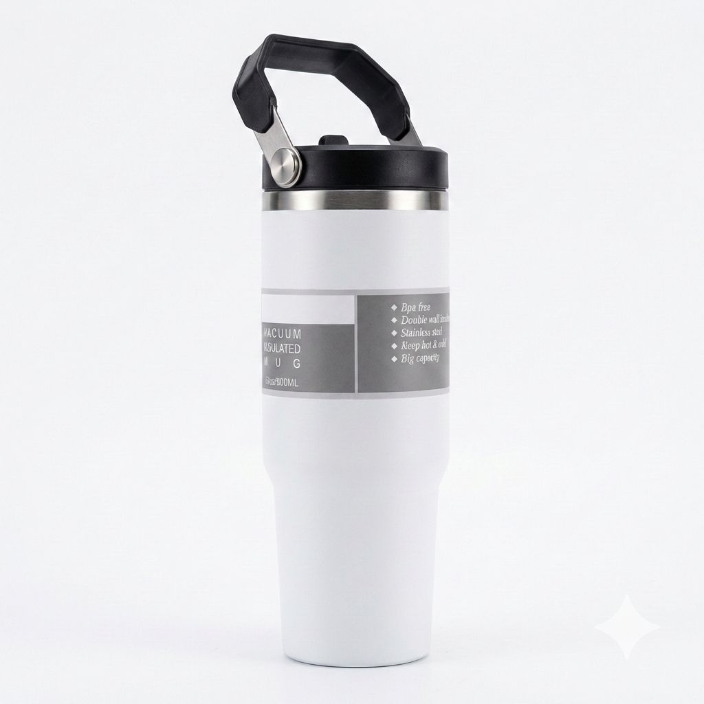 Large Vacuum Insulated Travel Mug – 900ML