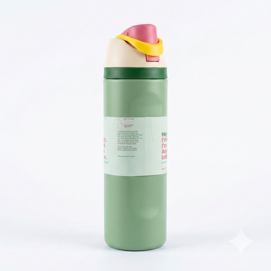 Flip-Top Insulated Water Bottle