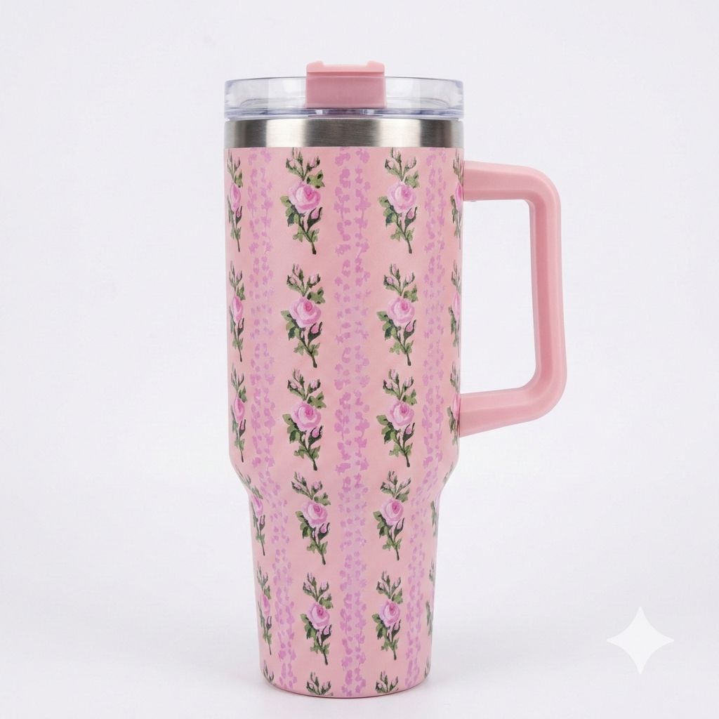 Floral Insulated Tumbler