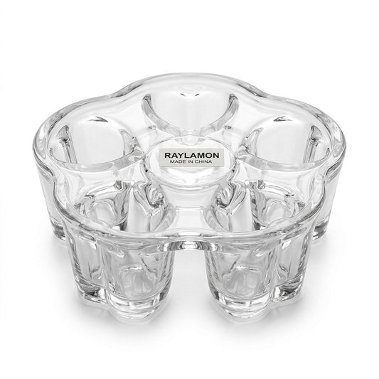 Elegant Glass Tealight Candle Holder Set