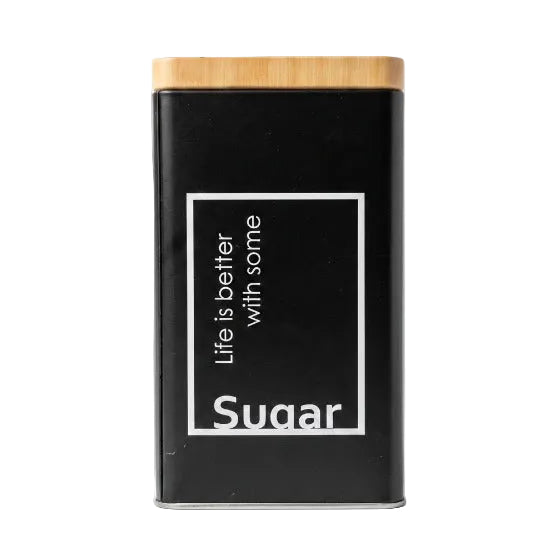 "Sugar" Black Storage Canister