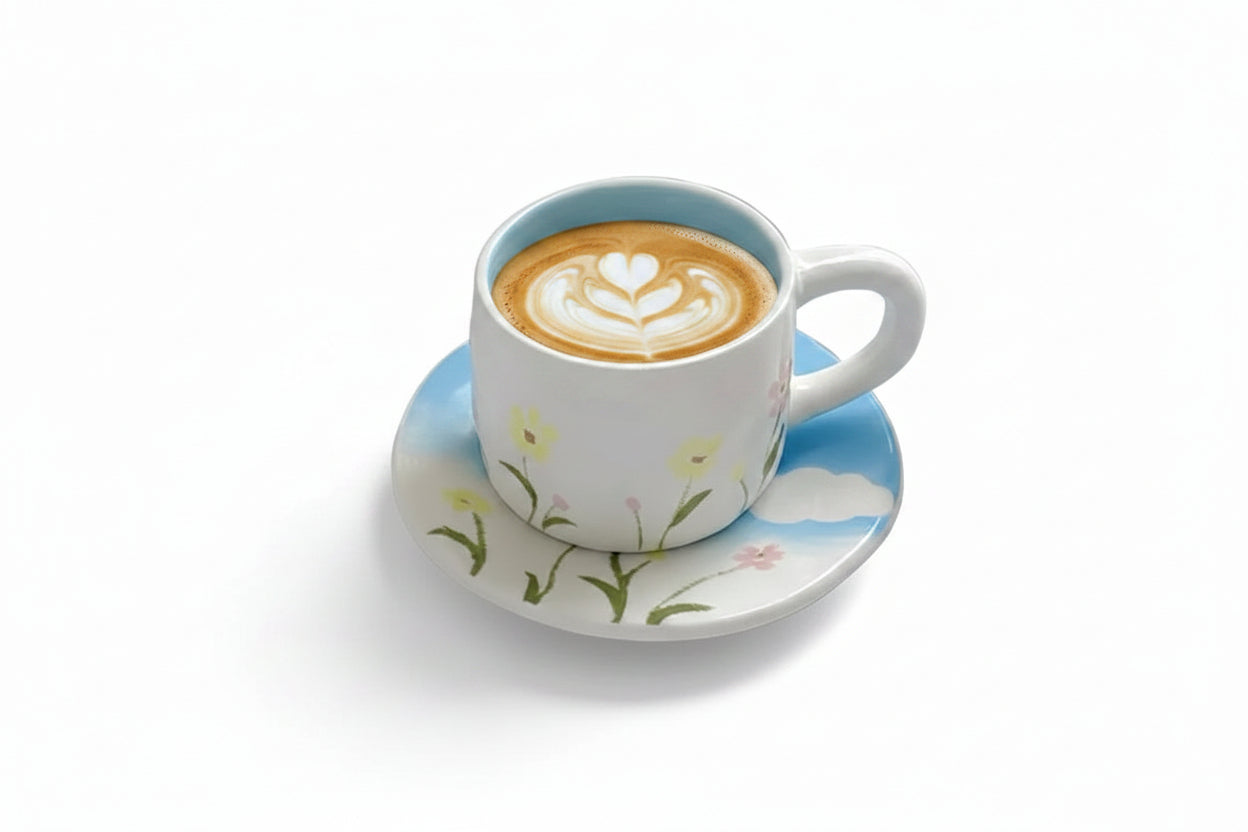 Cozy Moments Floral Ceramic Mug Set