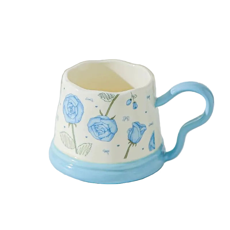 Floral "Good Times" Ceramic Mug