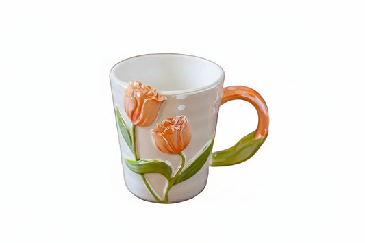 3D Tulip Ceramic Mug