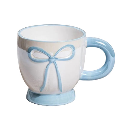 Elegant Ribbon Bow Ceramic Mug