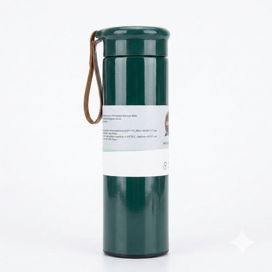 Elegant Forest Green Vacuum Insulated Stainless Steel Thermal Flask