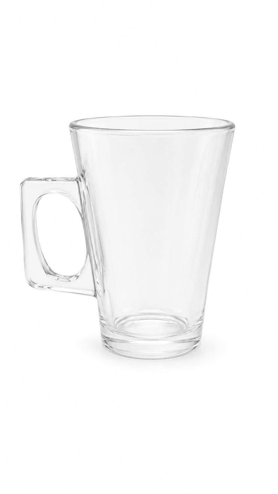 Clear Glass Coffee Mug Set - Set of 6