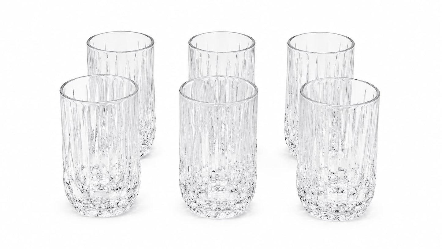 Crystal Drinking Glass Set - Set of 6
