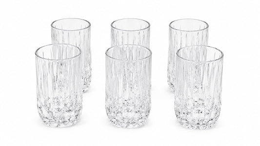 Crystal Drinking Glass Set - Set of 6