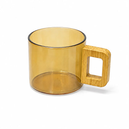 Amber Glass Espresso Mug Set - Set of 6