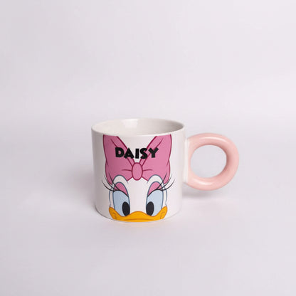 Disney-inspired ceramic mug with Circular Handle