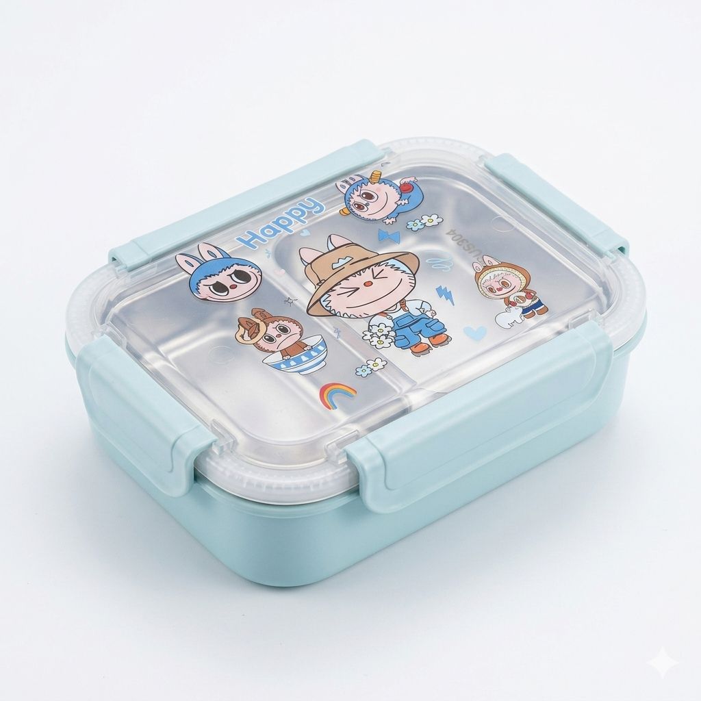 Cute Cartoon Stainless Steel Kids Lunch Box