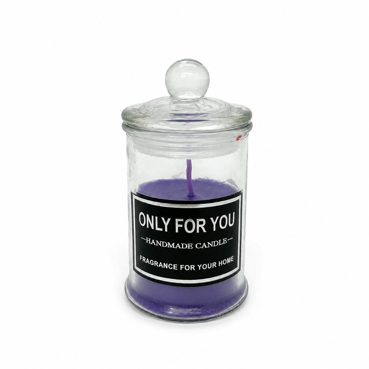Luxury Handmade Scented Candle in Glass Jar with Lid