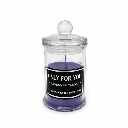 Luxury Handmade Scented Candle in Glass Jar with Lid