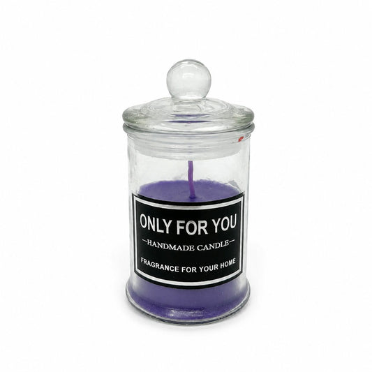 Luxury Handmade Scented Candle in Glass Jar with Lid
