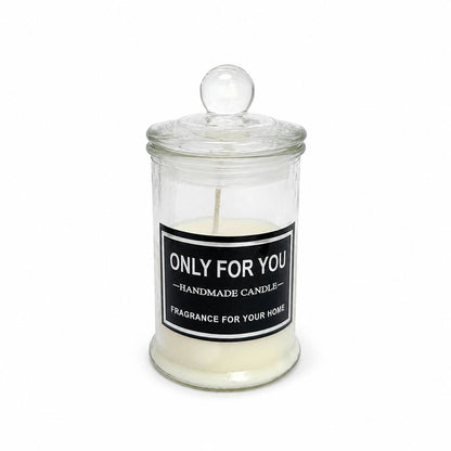 Luxury Handmade Scented Candle in Glass Jar with Lid