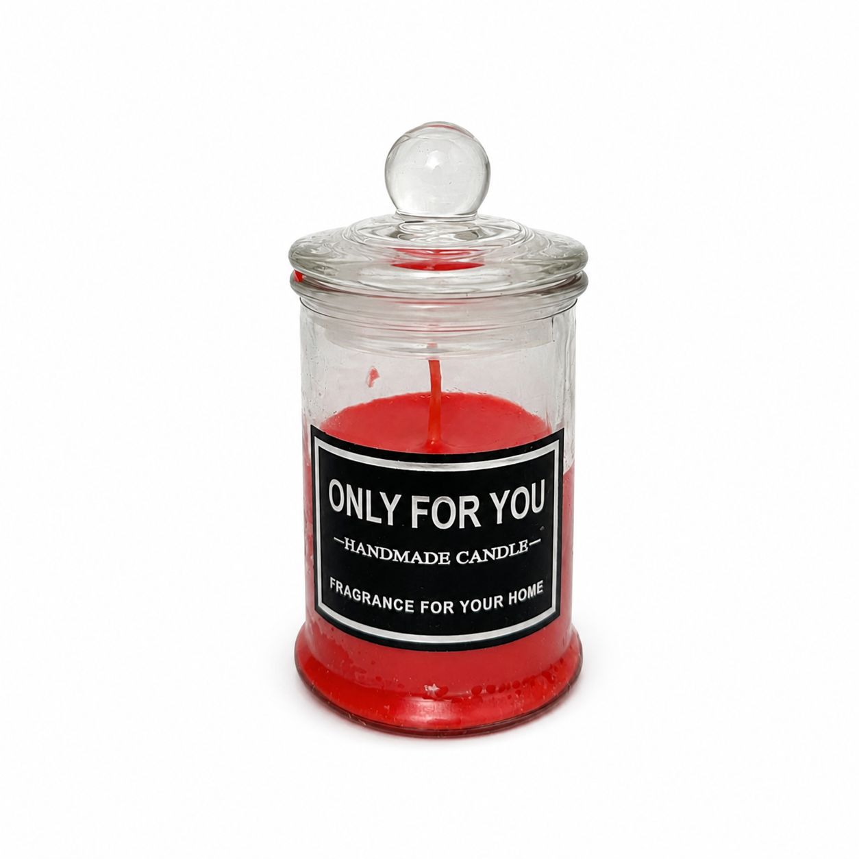 Luxury Handmade Scented Candle in Glass Jar with Lid