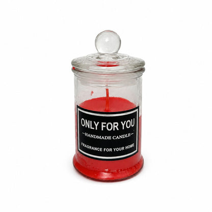 Luxury Handmade Scented Candle in Glass Jar with Lid