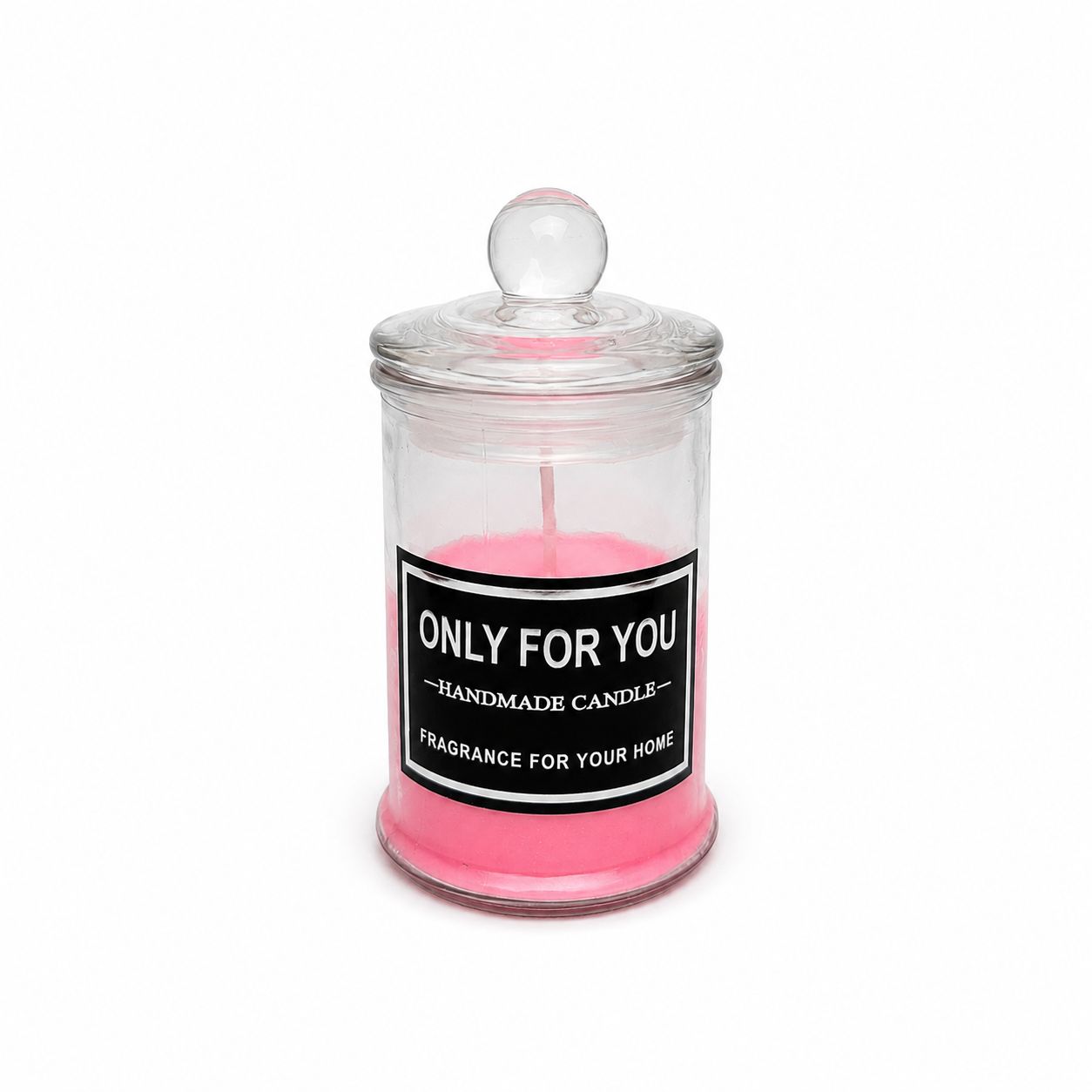 Luxury Handmade Scented Candle in Glass Jar with Lid