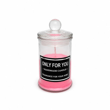 Luxury Handmade Scented Candle in Glass Jar with Lid