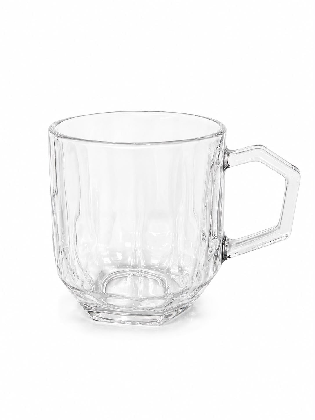 Faceted Crystal Tea Mug Set - Set of 6