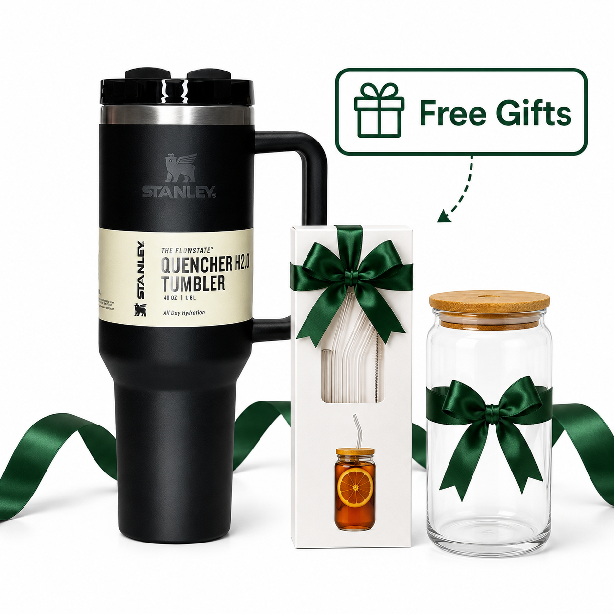 Stanley Quencher H2.0 Bundle with Complimentary Gift Set