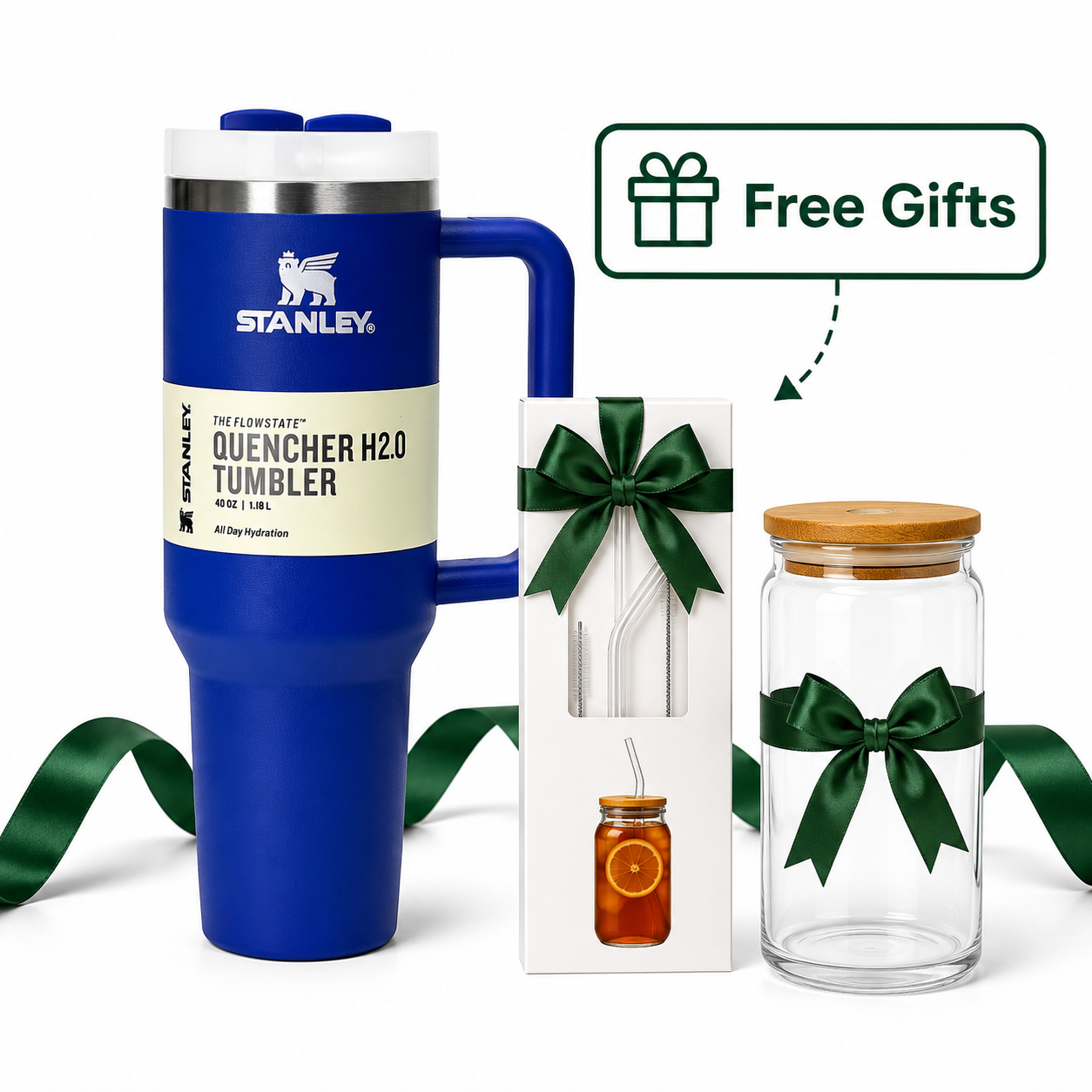 Stanley Quencher H2.0 Bundle with Complimentary Gift Set