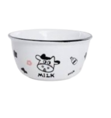 وعاء بورسلين برسمة البقرة