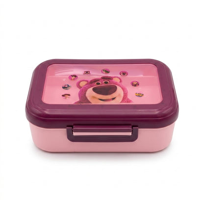 Character Themed Divided Bento Lunch Box with Cutlery